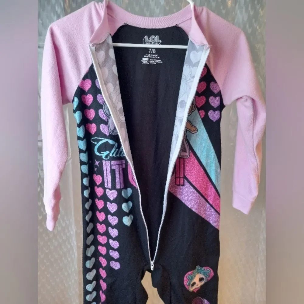 L.O.L Surprise Pajama Onsie Sleeper Size 7/8